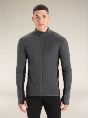 Men’s Icebreaker Merino Wool Descender Full Zip Outdoor Jacket Size XXL Like NEW